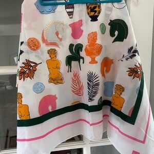 Katie Kime pareo 43” x 70” Fun Romanesque pattern